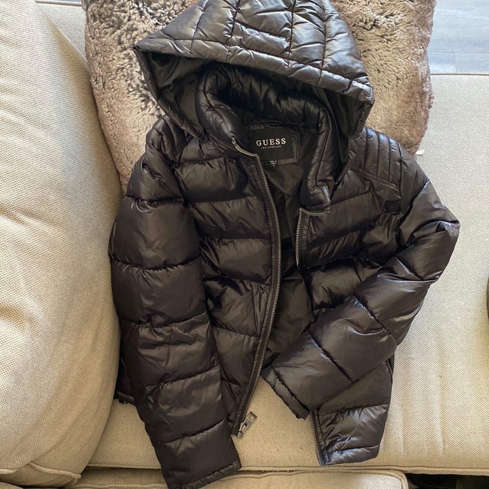 Jacket winter/rainy season, black, can be worn both for winter and rainy season